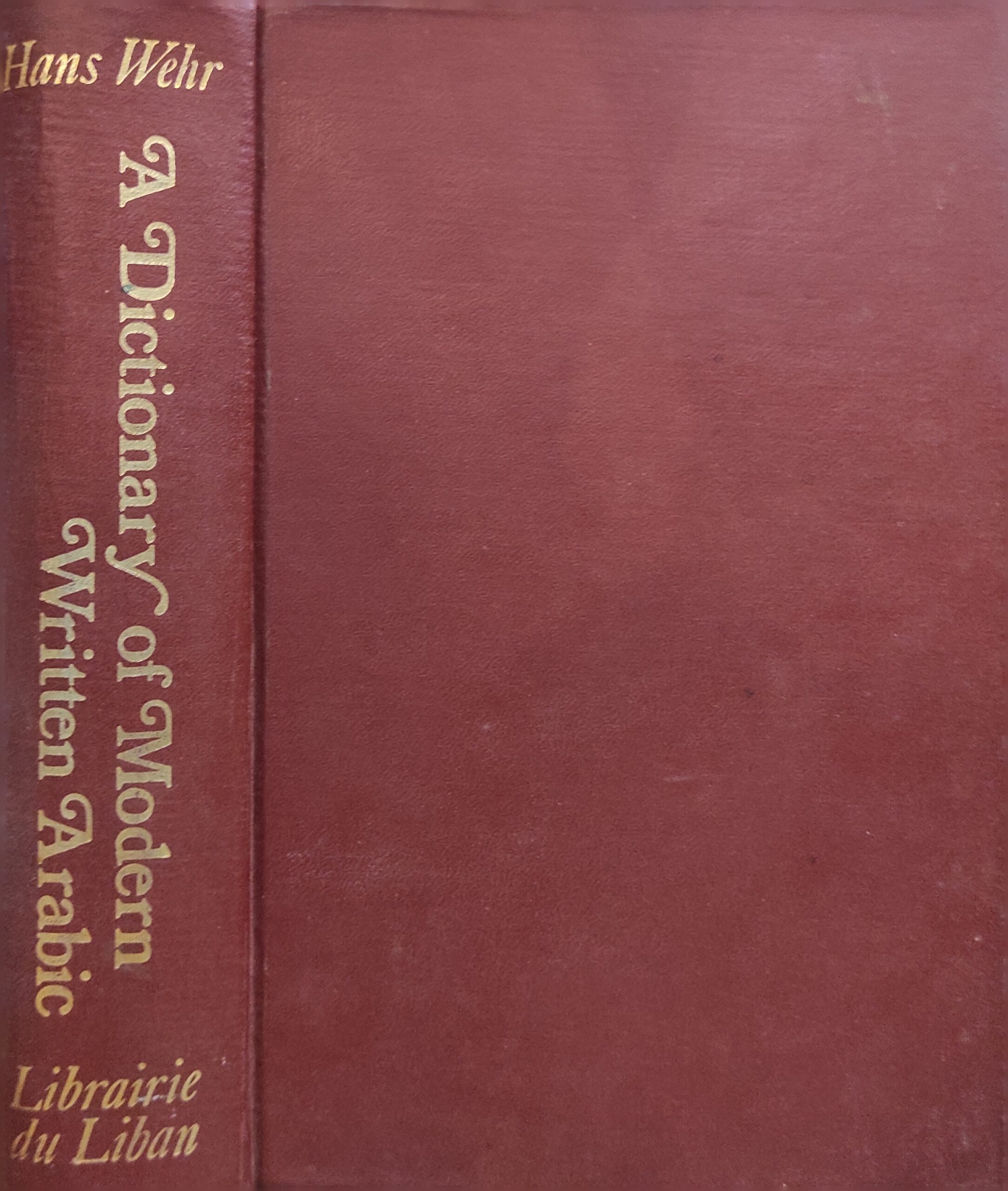 A Dictionary of Modern Written Arabic