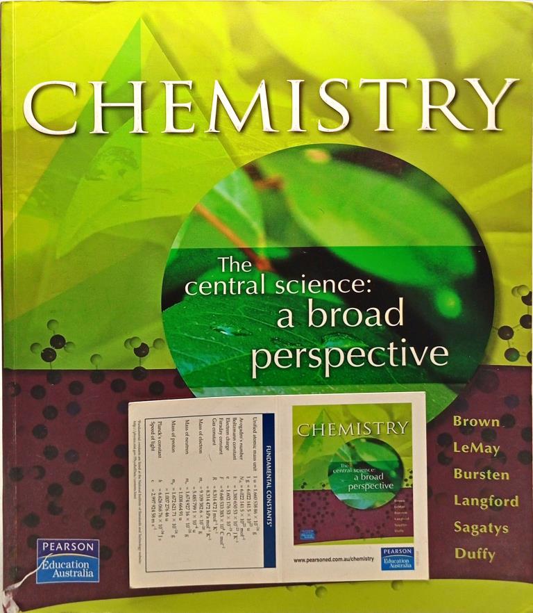 Chemistry the Central Science : A Broad Perspective