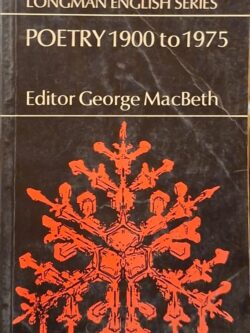 Poetry 1900 To 1975