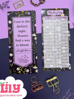 Midnight Blooms Bookmark