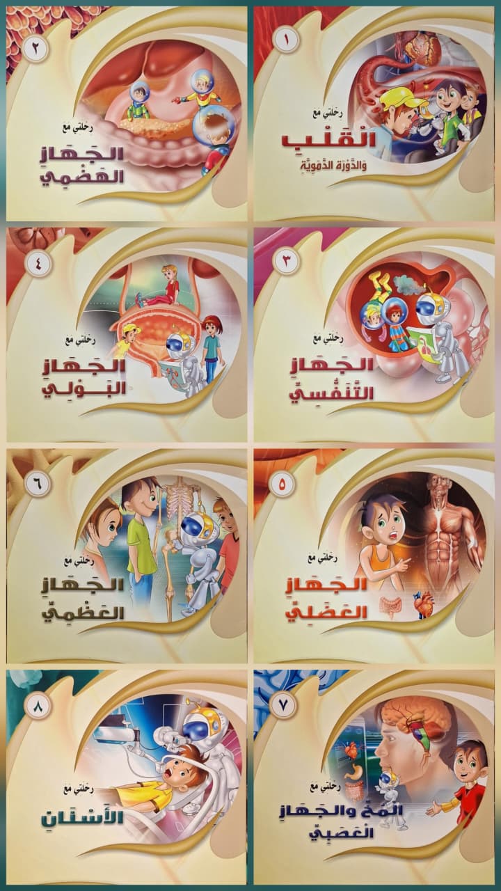 رحلات مدهشة في جسم الإنسان (8 أجزاء)