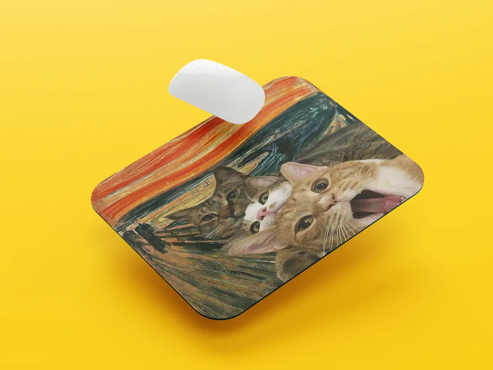 The Screaming Meows Mouse Pad