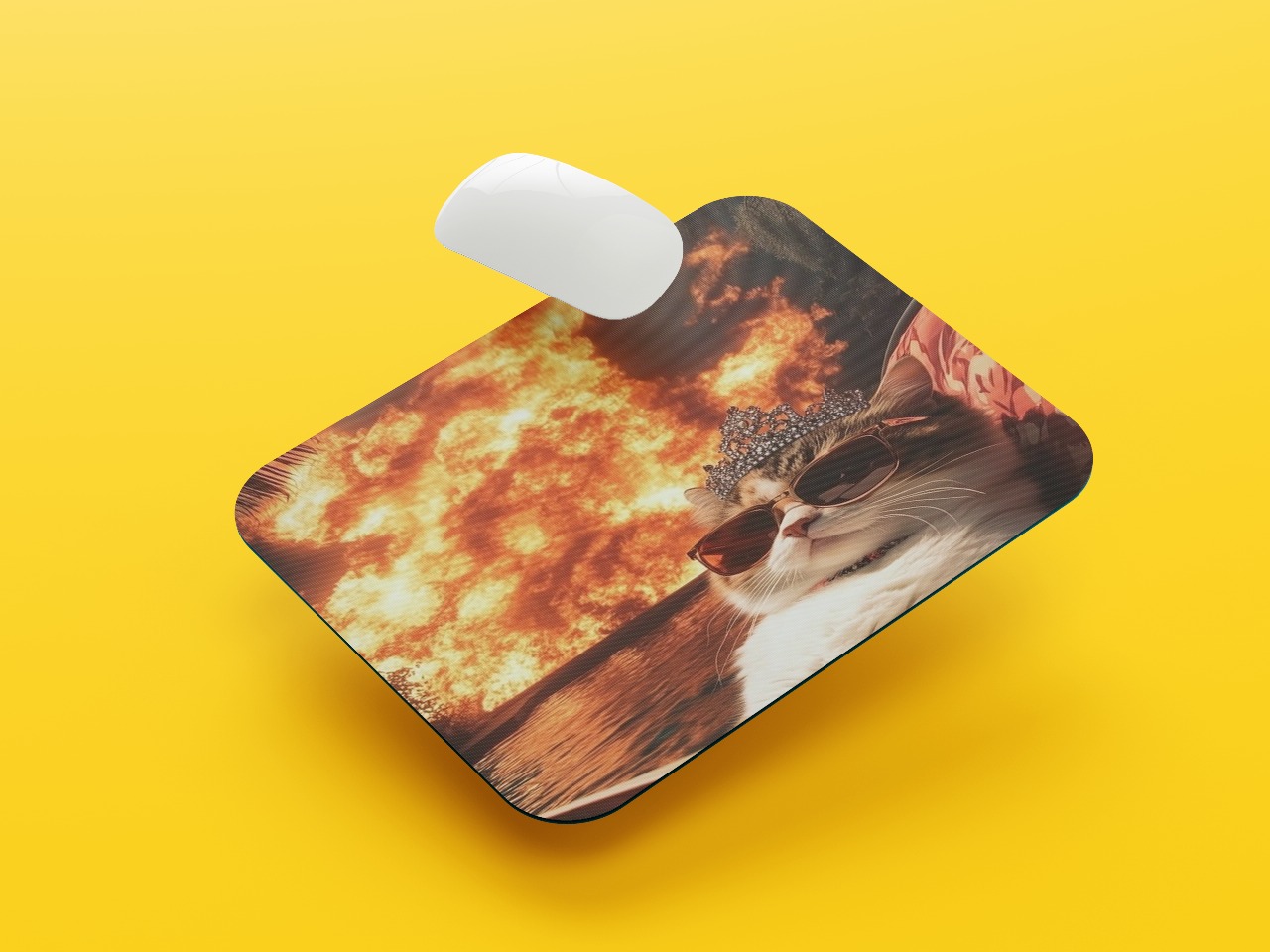 Queen Cat On Fire
Mouse Pad